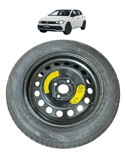 Estepe 185/60 R15 Dunlop Vw Polo Track 2025 Preto