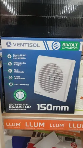 Ventilador Axial Exaustor para banheiro uso doméstico 100mm a vista R$ 169,90
