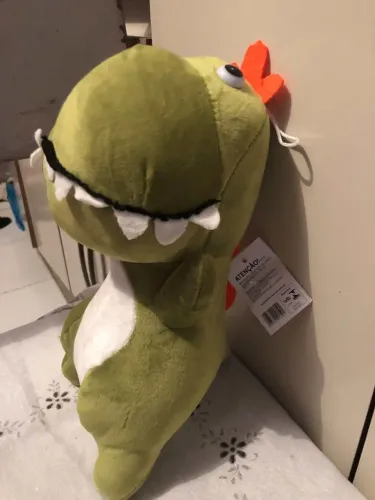 Peluche Dinossauro T-Rex Verde - Novo com Etiqueta e Muito Macio