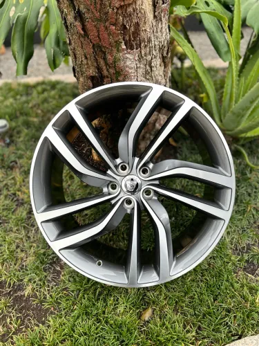 Jogo De Roda Jaguar Grafite Diamantado 5x108 - 20x8,5 Offset 40 (Nv) 