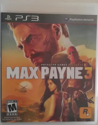 Jogo PS3,Max Payne 3,Importado,Usa,Com O Encaret De 24 Páginas,Em Muito Bom Estado