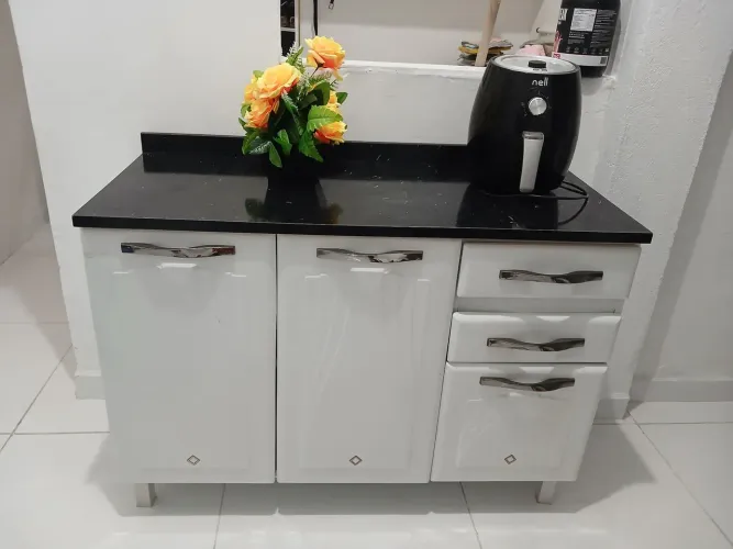 Armário cozinha aço perfeito tamanho 120 comprimento X 52 largura