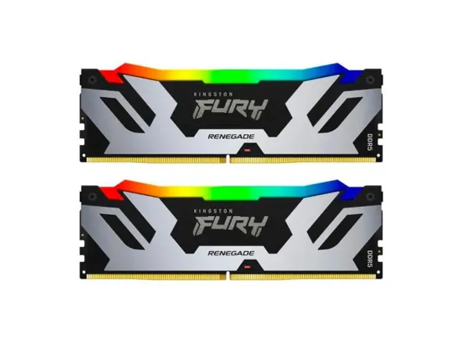 Kit Memória 2x48GB DDR5 6400MHz/1.4V (PC5-51200) KINGSTON FURY Renegade RGB [KF564C32RSAK2