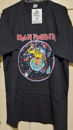 Camiseta Retro Iron Maiden World Piece Tour 1983
