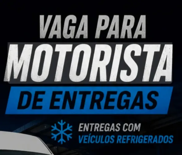 DUAS VAGAS PARA MOTORISTA DE ENTREGAS.