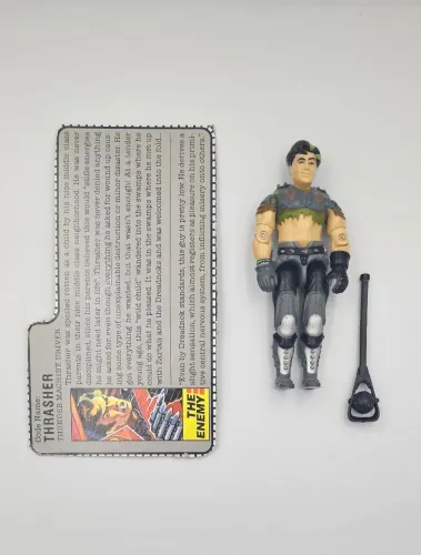 GI JOE COBRA TRASHER 1986 COM FILECARD