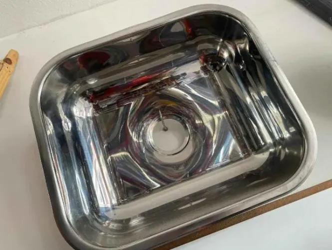 #PROMOÇÃO CUBA INOX AÇO 430 BRANOX 66,00 DH ou PIX