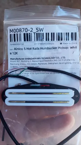 Captador fleor mini-humbucker alnico 5 zerado