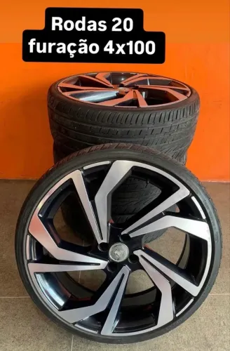 RODAS ARO 20 - FURAÇÃO 4x100 - PERFIL DOS PNEUS 225/30