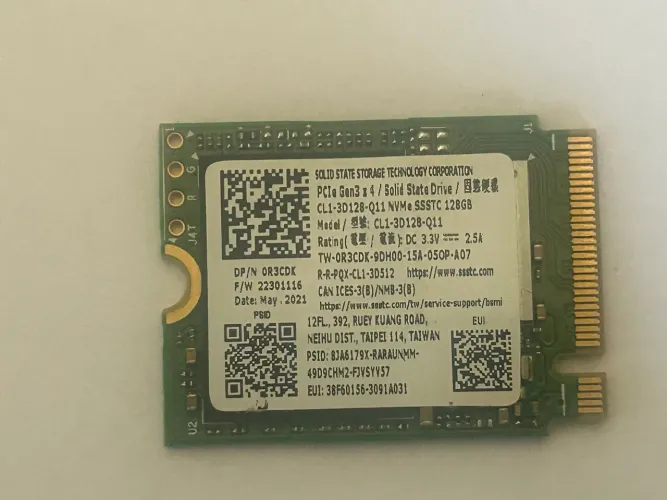 Hd ssd nme G3 128gb