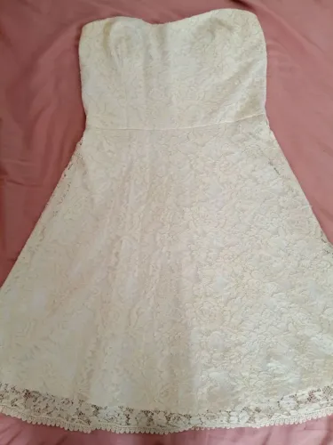 Vestido tomara que caia de renda cheroy