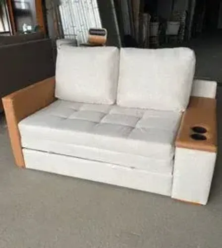 Sofá Cama com Baú e Porta Copos 1,59m - Promoção!!