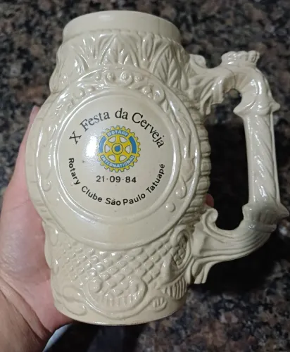 Caneca Chopp Decorada Rotary Ix Festa Sp Tatuapé