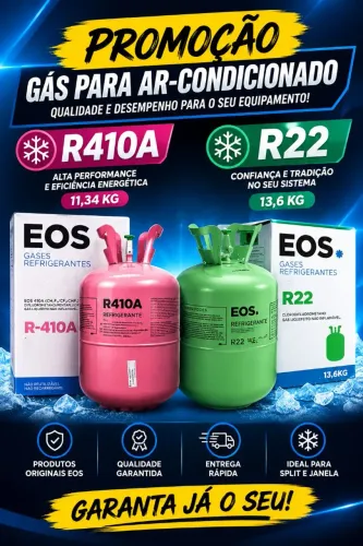 Gás r22 e Gás R410a os dois por um único preço