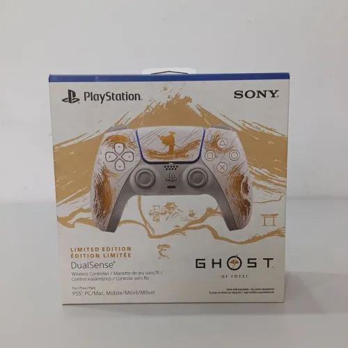 Vendo Controle Sem Fio Sony Ps5 Edição Limitada Ghost of Y?tei Dourado Lacrado