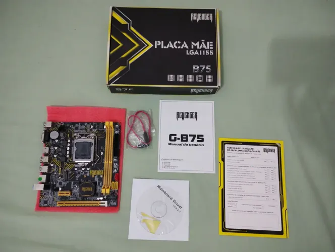 Placa mãe REVENGER LGA 1155 B75 DDR 3 M2 Nvme