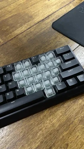 KEYCAPS TRANSPARENTES BRANCA