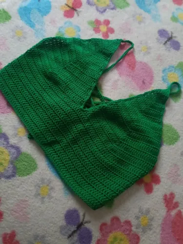 Cropped de crochê