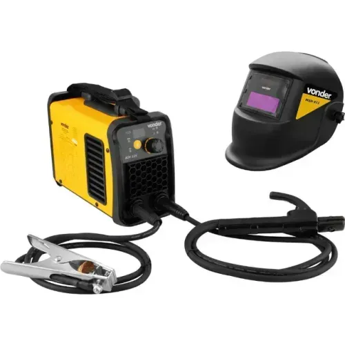 Inversor para solda com eletrodo e TIG, 120 A, IM 125, com máscara de escurecimento automá