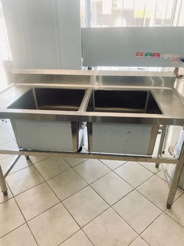 NZ. Pia inox 2 cubas 1,50x70