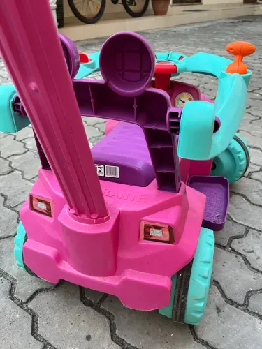 Carrinho bandeirante rosa passeio andador