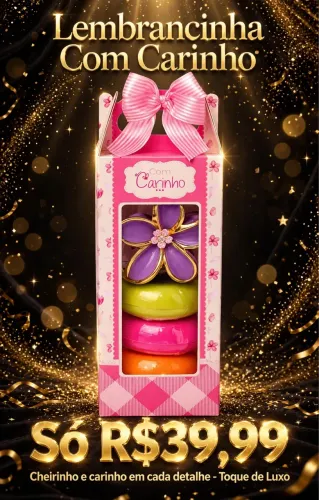 Presentes. Lindo kit Presente Sabonetes Natura e Presilha. R$:39,99