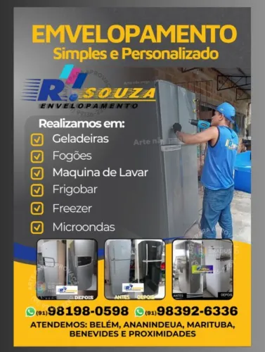 Envelopamento Geladeira e outros