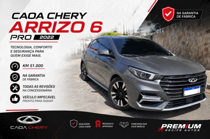 Chery Arrizo 6 PRO 1.5 Turbo Flex AUT 2022