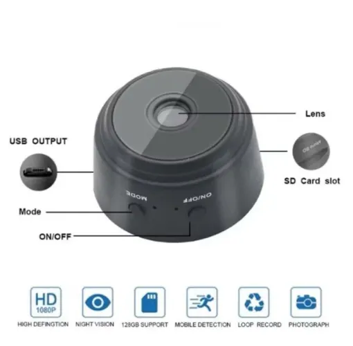 MINI CÂMERA WIFI HD - A9