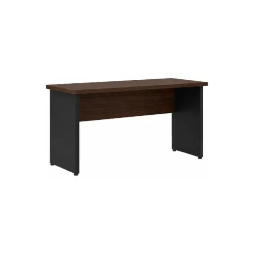 Mesa Para Escritório Louro Preto Sem Gavetas Design Moderno E Elegante 25420