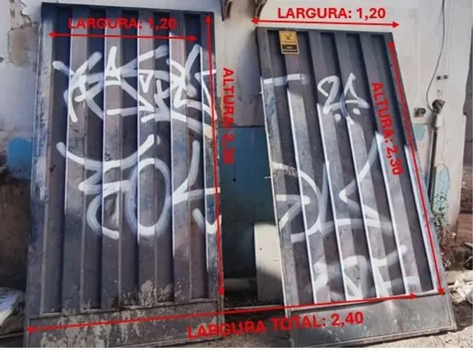 Portão para garagem e social
