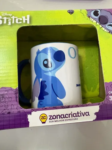CANECA  CERAMICA LILLO STTICH  Ohana Disney  350ML  LICENCIADA