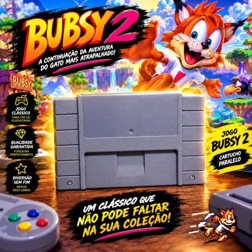 Cartucho Bubsy II para Super Nintendo (SNES)