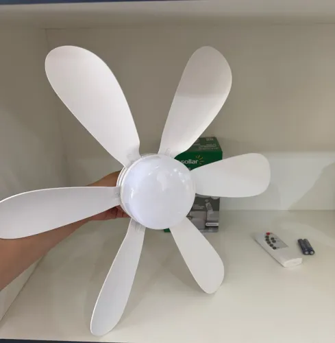 Luminária LED com Ventilador de Teto Luz Solar - 60W