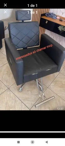 Vende-se cadeira hidráulica e reclinável 
