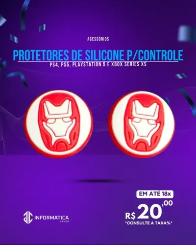 ACESSÓRIO PROTETORES DE SILICONE P/CONTROLE