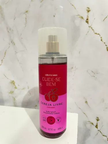 Body splash cuide-se bem, cereja livre, ORIGINAL, com sacola o Boticário 