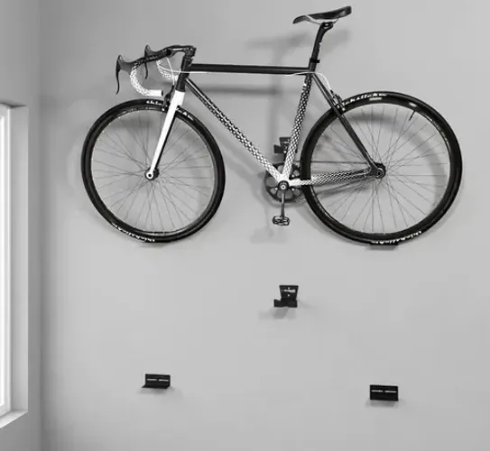 rio design99 - Suporte de Bicicleta parede horizontal preto - speed, mtb, mountain, suport