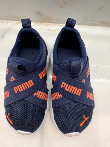 Tênis Infantil Puma Tamanho 20 Azul Marinho