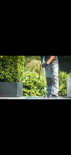 Manutenção de pátio em empresa 