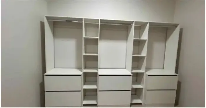 CLOSET CM 6 GAVETÕES CABIDEIRO MDF NOVO 