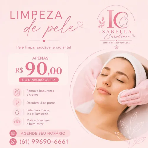 Limpeza de pele.