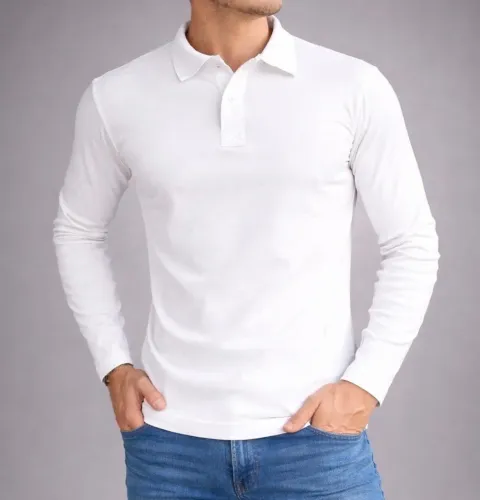 Camisa Polo Longa Suedine