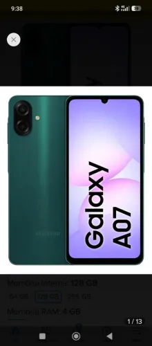 Galaxy A07 Verde 128GB / 4GB
