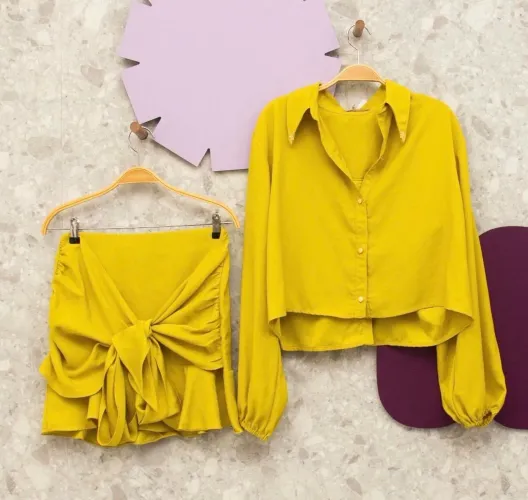 Conjunto Other Girls Social Amarelo
