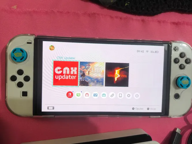 Switch OLED desbloqueado com 1 ano de garantia 