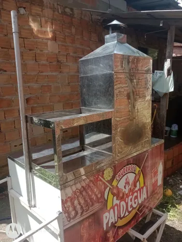 Vendo carrinho inox pra vender churrasco