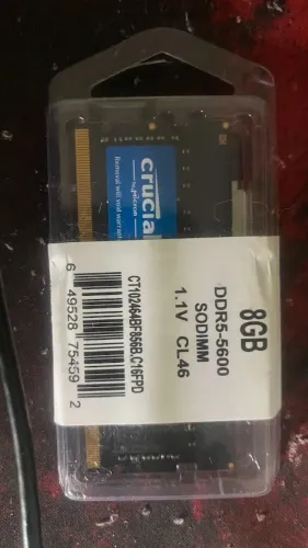 Memória 8GB 5600 notebook