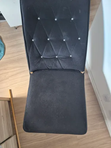 Cadeiras de jantar pretas