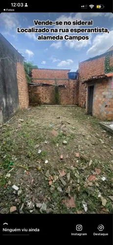 Terreno a venda no sideral 